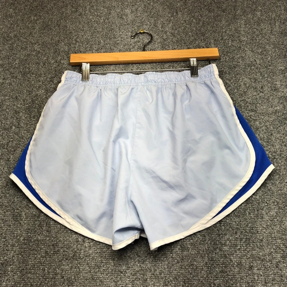 Nike Dri-FIT Running Shorts Womens Large Light Blue Royal Athletic Gym